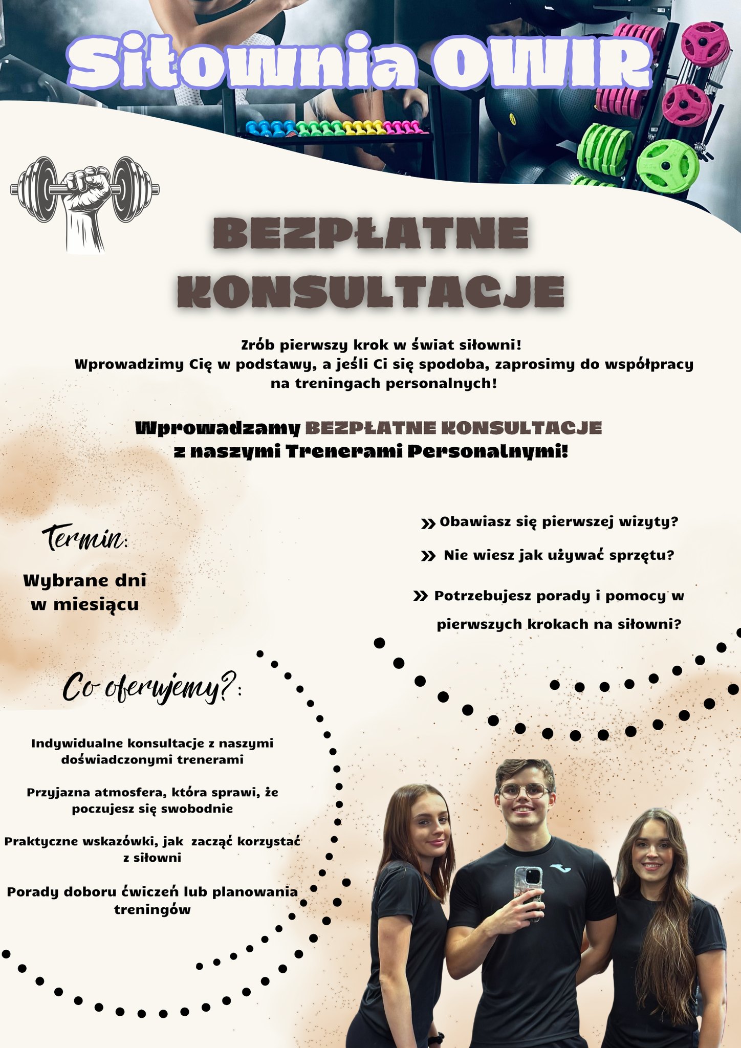BEZPŁATNE KONSULTACJE NA SIŁOWNI